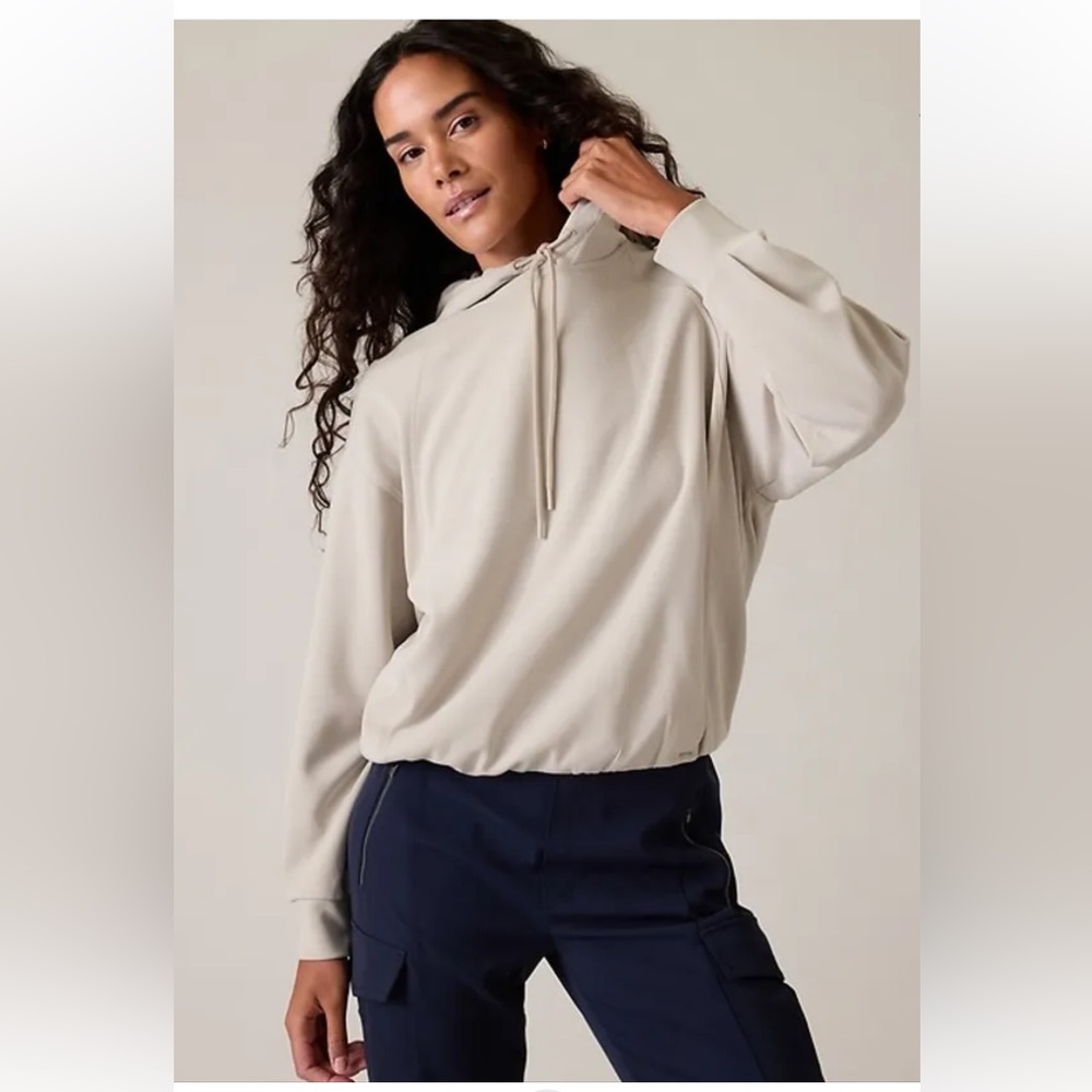 Athleta Seasoft Bubble Hem Hoodie